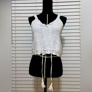 White bathing suite cover size XS